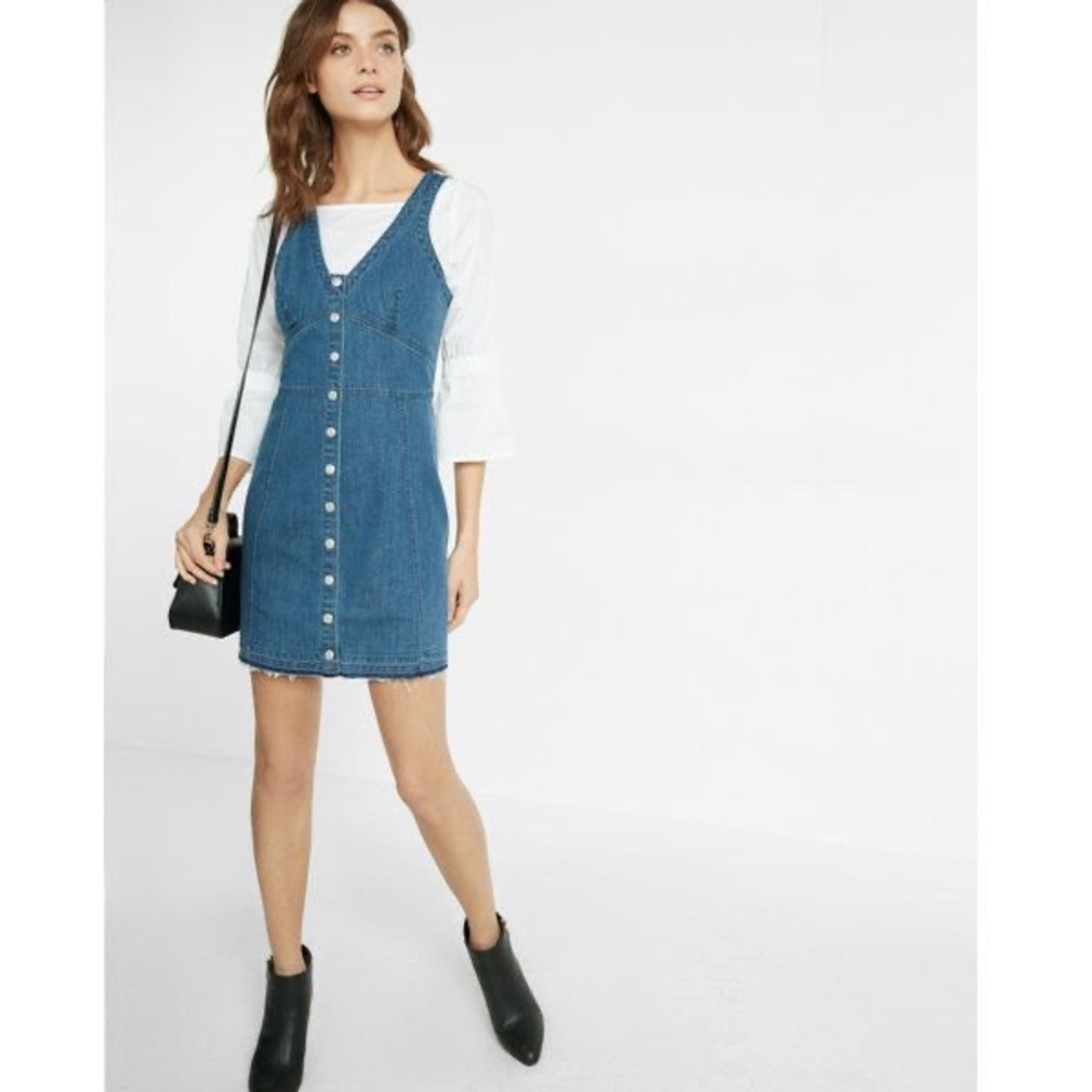 Button Down Denim Dress